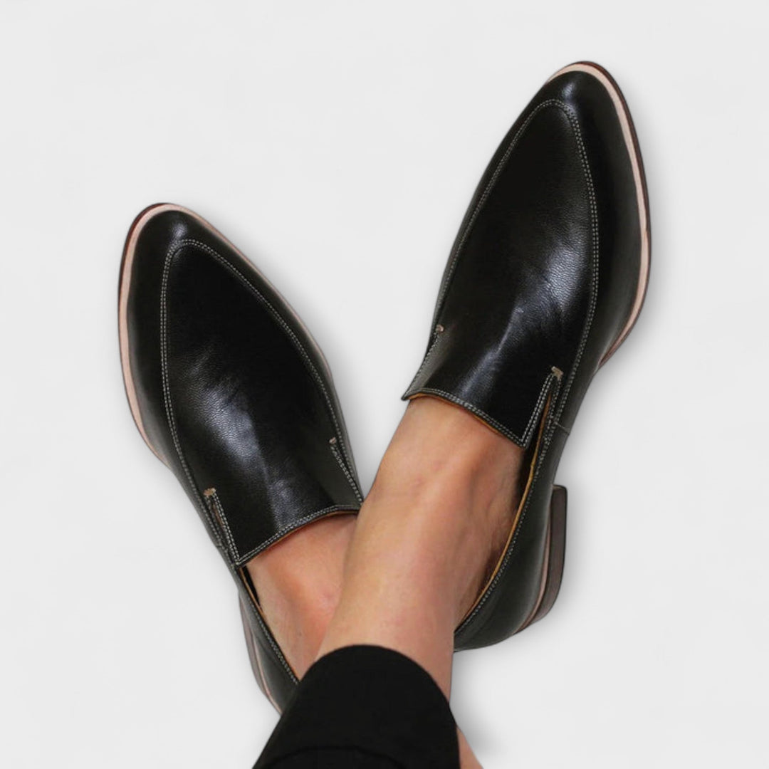 Men's Classic Leather Slip-On Loafers
