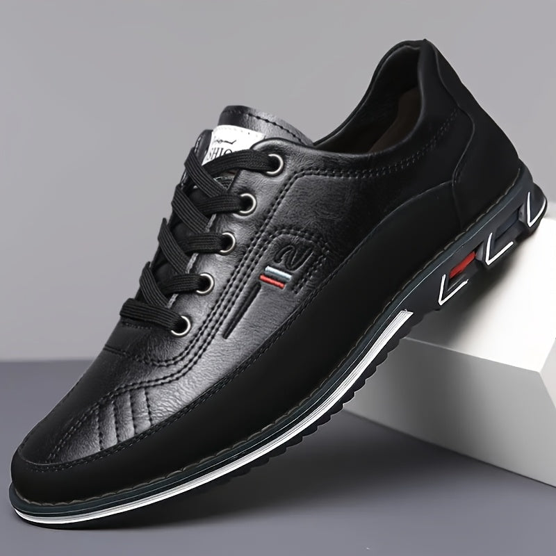 Men's Classic Leather Lace-Up Shoes