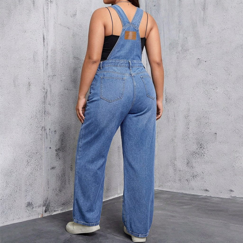 Women's Classic Denim Straight Leg Overalls