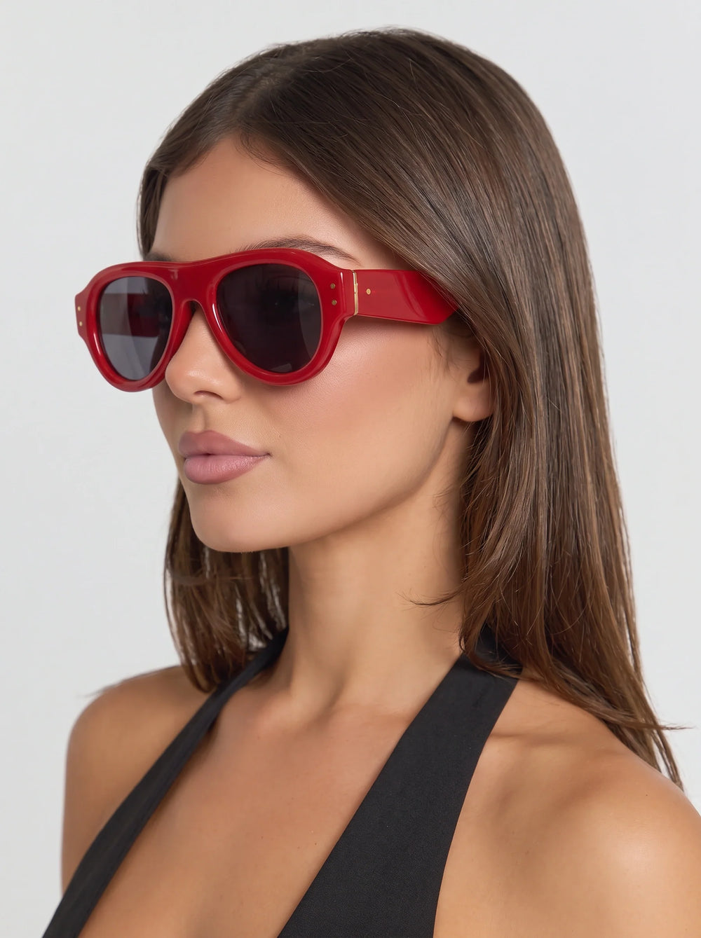 Women's Retro Oversized Bold Frame Aviator Sunglasses