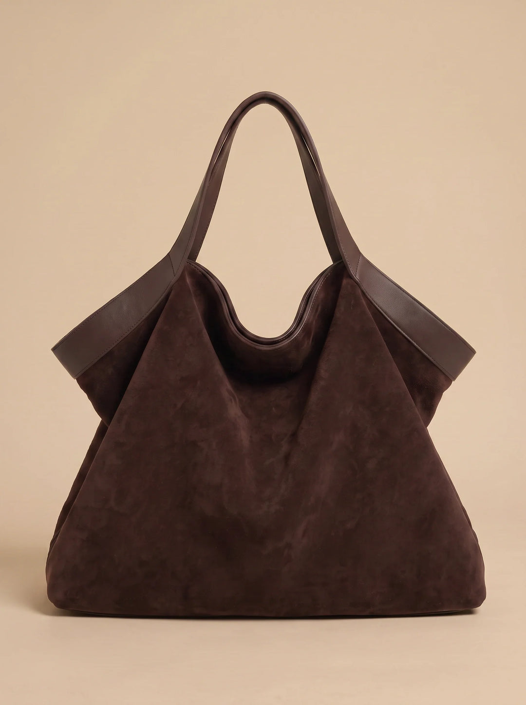 Women's Stylish Suede Slouchy Shoulder Tote Bag