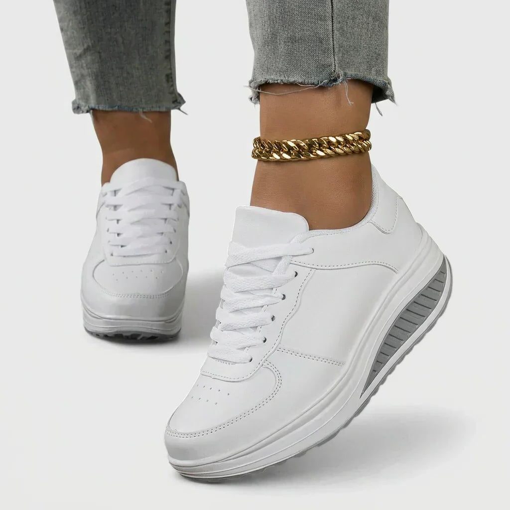 Women's Stylish Lace-Up Platform Sneakers