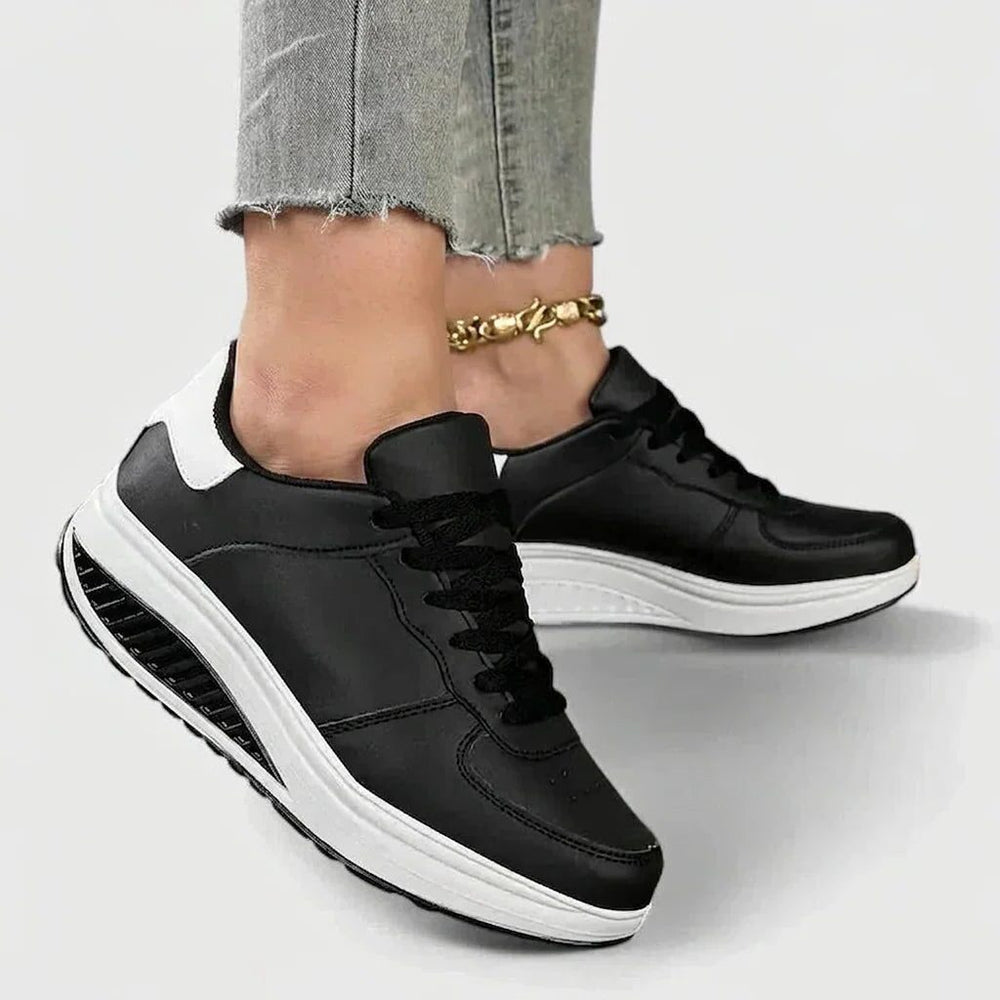 Women's Stylish Lace-Up Platform Sneakers