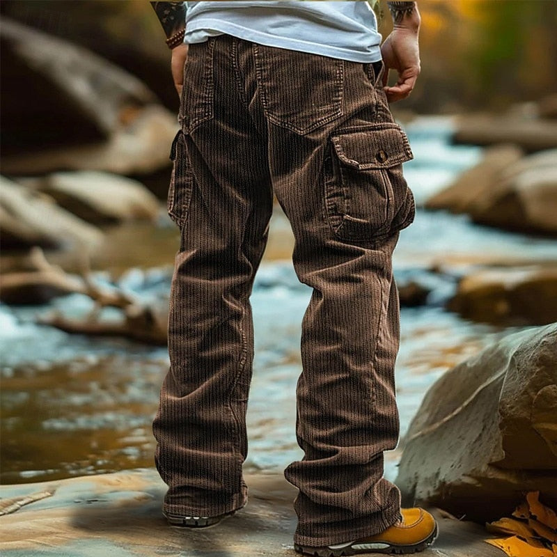 Men's Rugged Cotton Cargo Pants