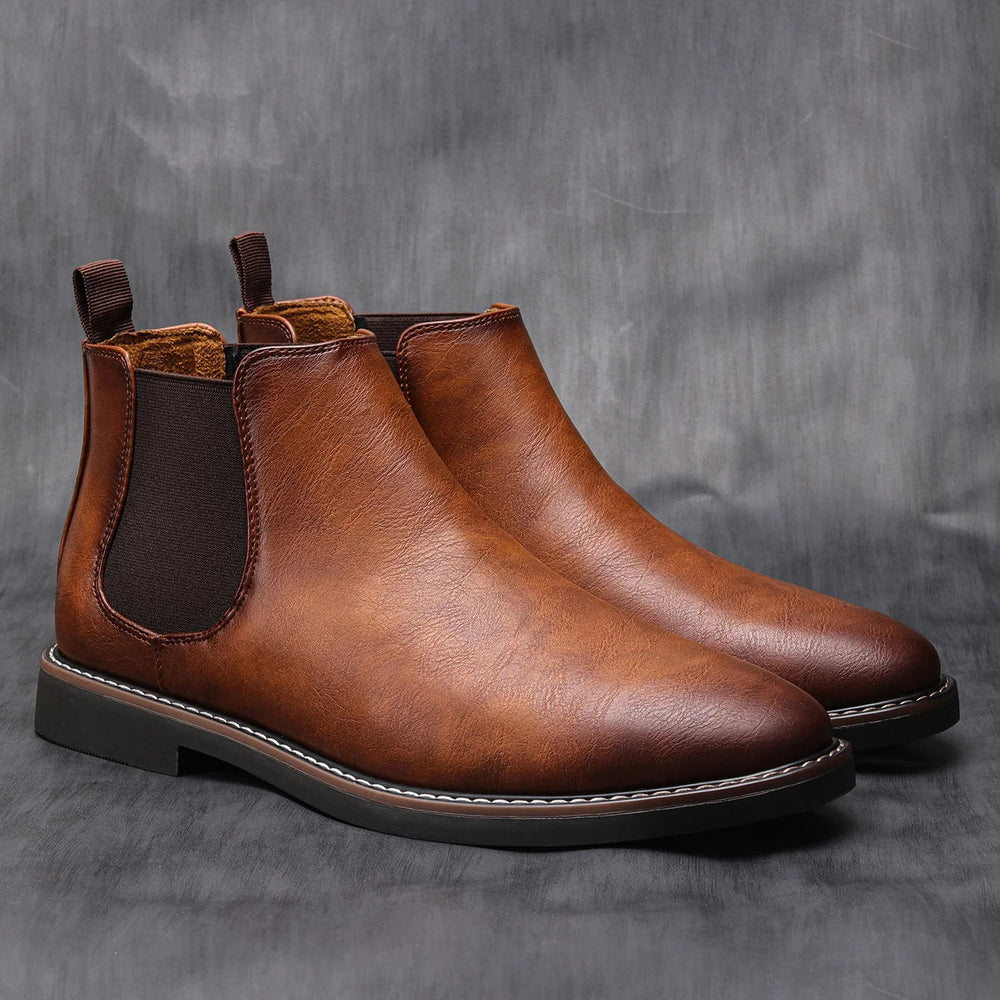 Men's Classic Leather Chelsea Ankle Boots