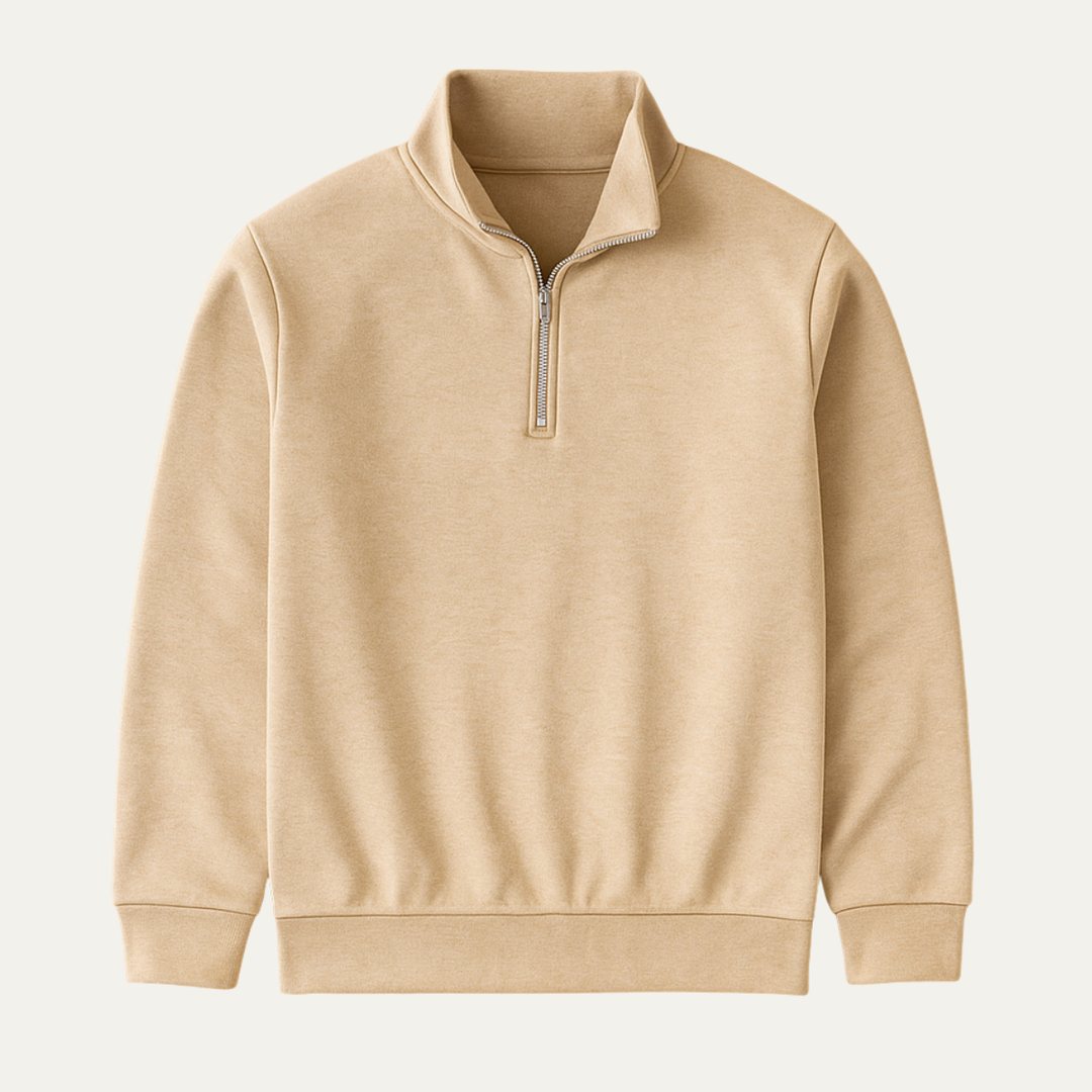 Men's Casual Knitted Half Zip Sweater