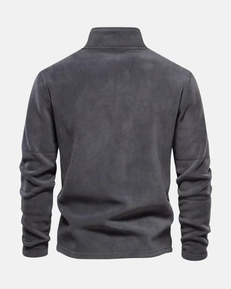 Men's Casual Brushed Cotton Half Zip Sweatshirt