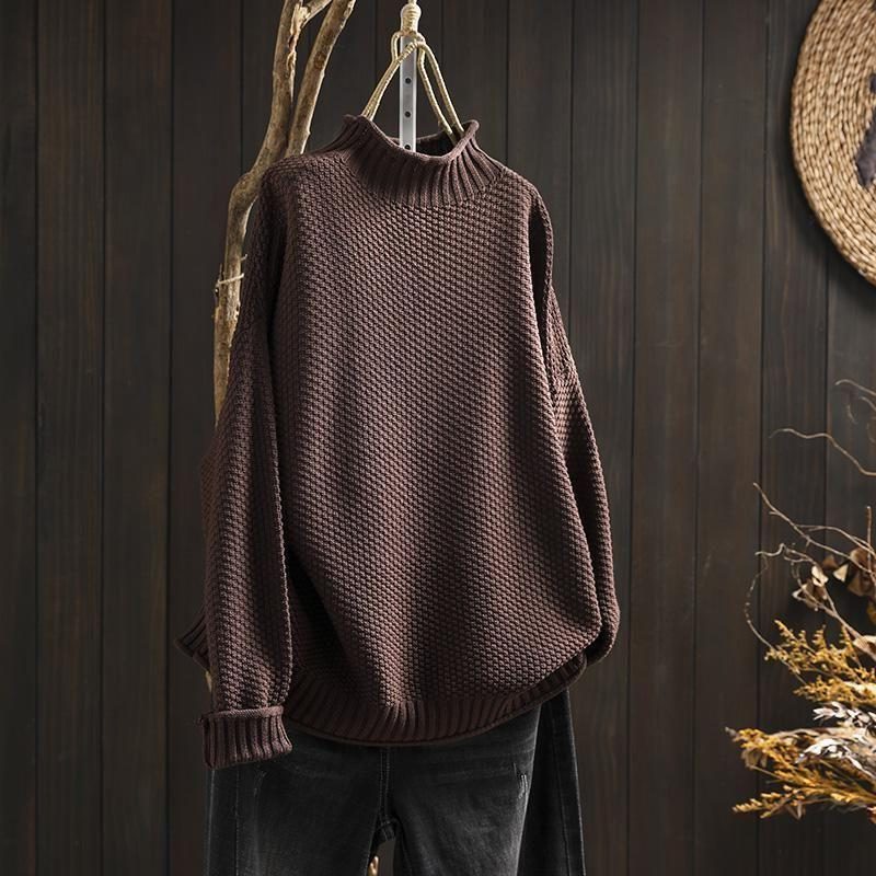 Women's Textured Wool Crewneck Sweater