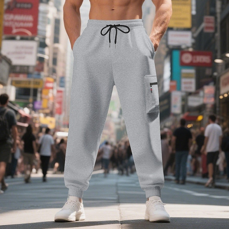 Men's Casual Cotton Blend Relaxed Joggers