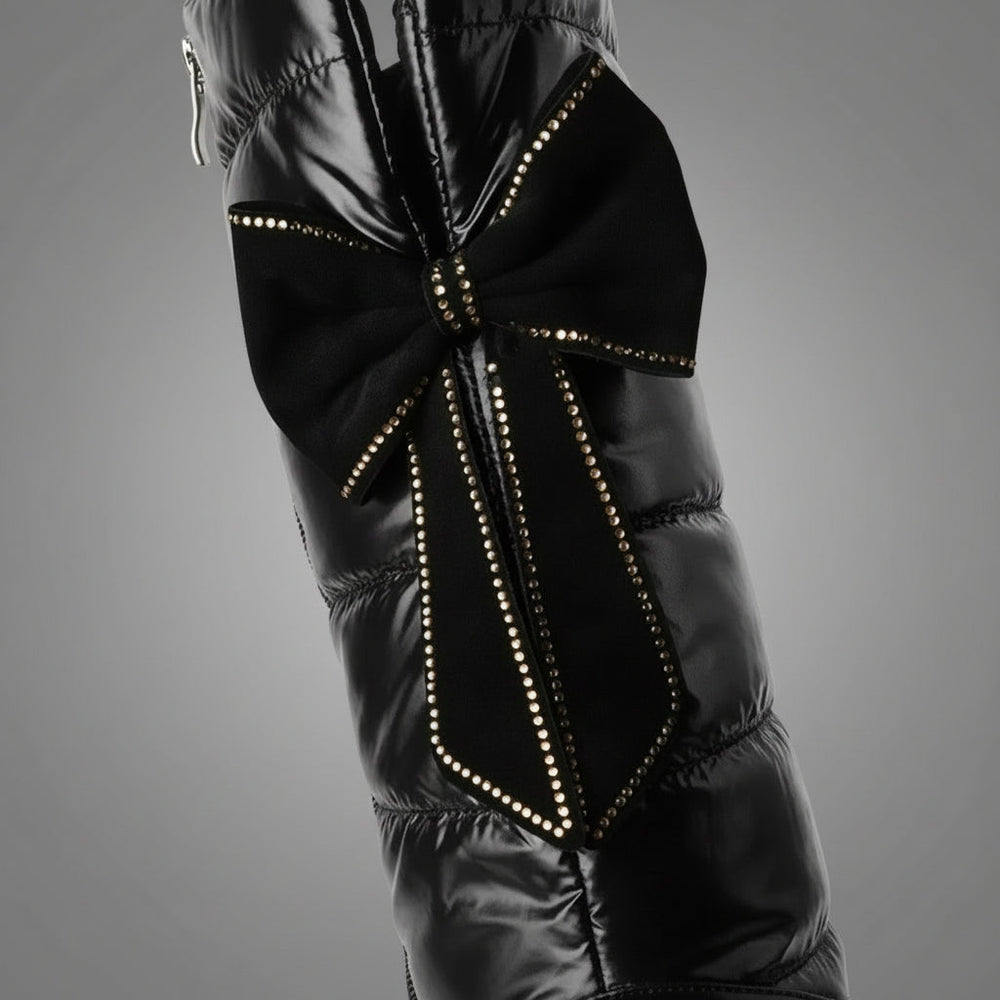 Women's Cozy Quilted Fleece Lined Over The Knee Boots