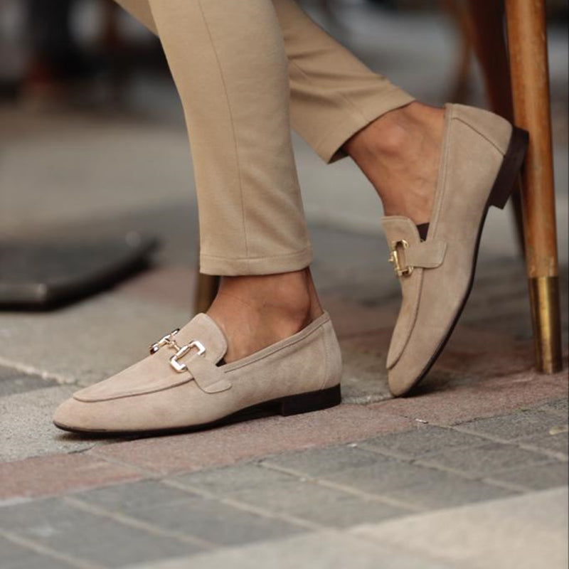 Men's Casual Metal Detail Slip-On Shoes