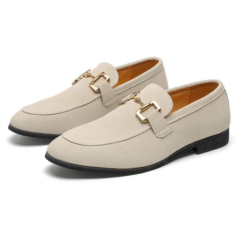 Men's Casual Metal Detail Slip-On Shoes