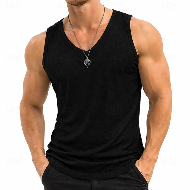 Men's Modern Sculpted V-Neck Tank Top