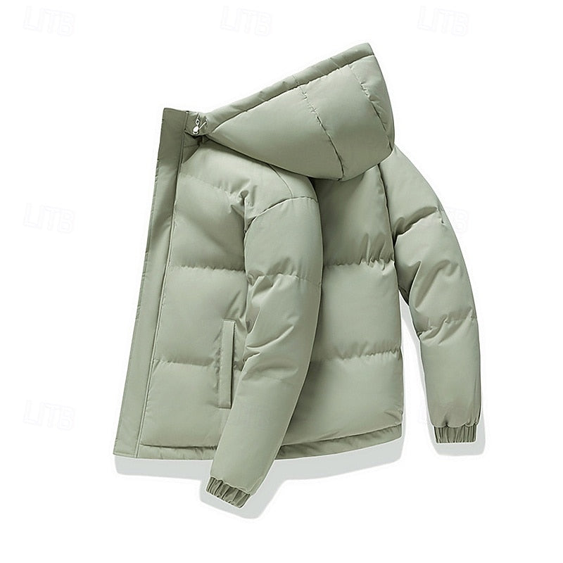 Men's Casual Insulated Hooded Puffer Jacket