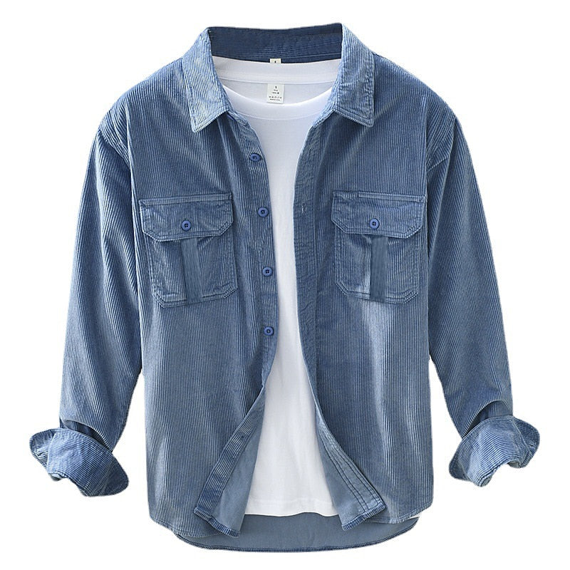 Men's Rugged Textured Cotton Overshirt