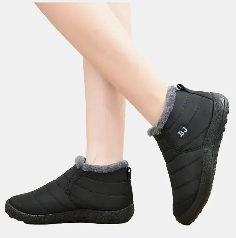 Women's Cozy Waterproof Fleece-Lined Ankle Rain Boots