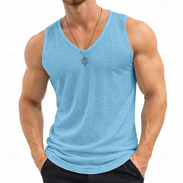 Men's Modern Sculpted V-Neck Tank Top