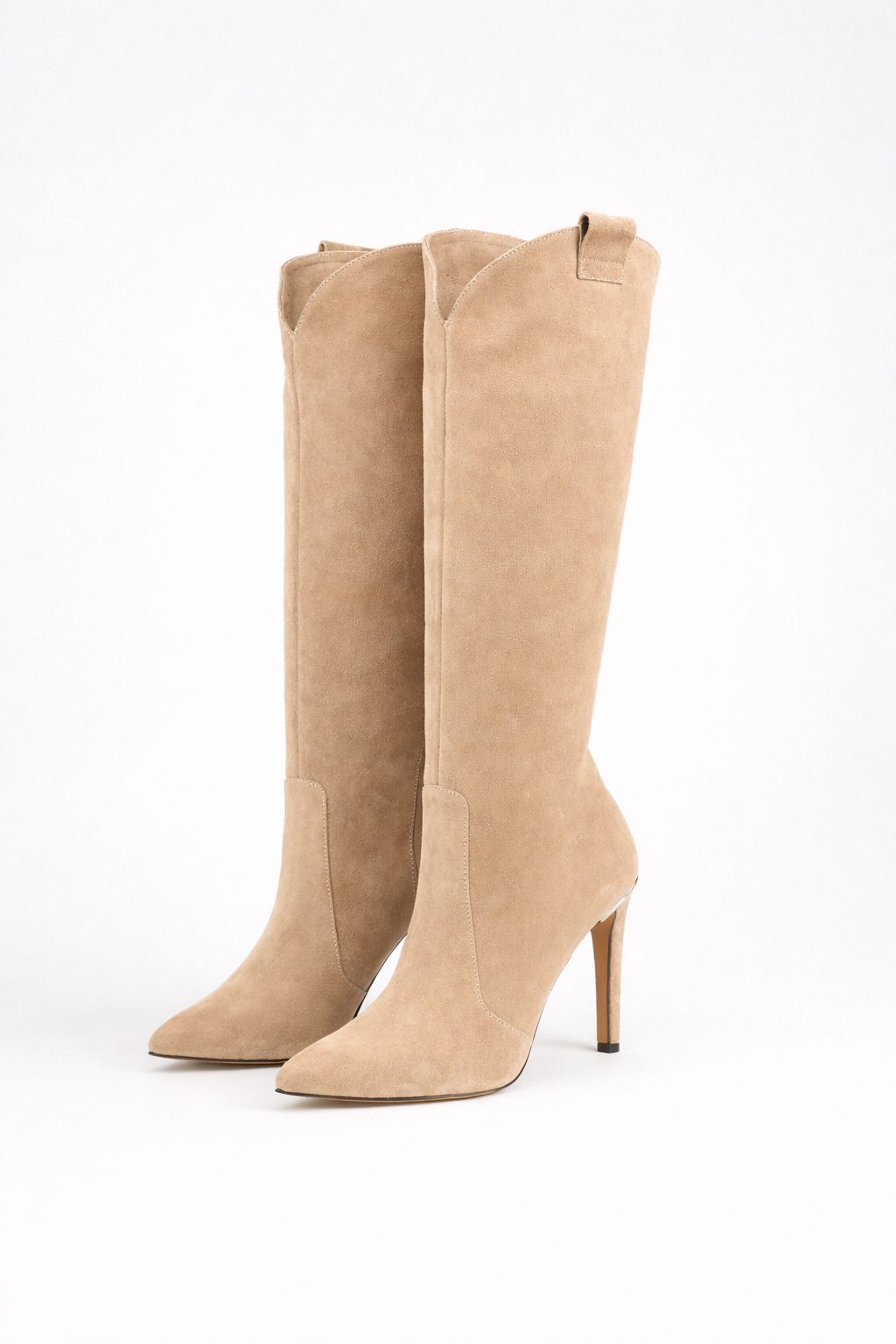 Women's Stylish Suede Knee High Pointed Toe Boots