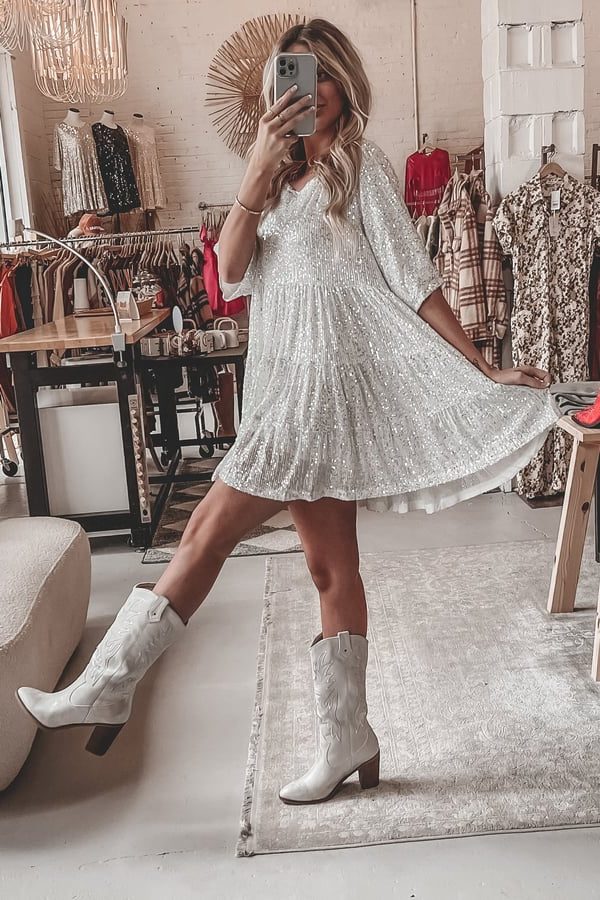 Women's Elegant Sequin Mini Dress