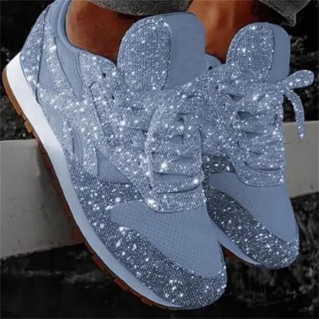 Women's Stylish Sequin Platform Sneakers