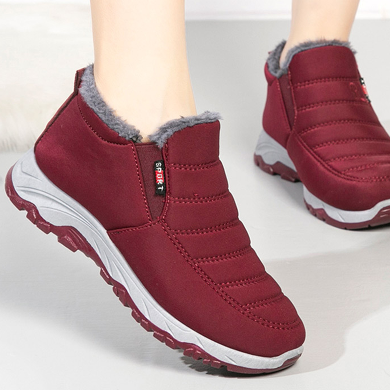 Women's Stylish Insulated Leather Ankle Boots