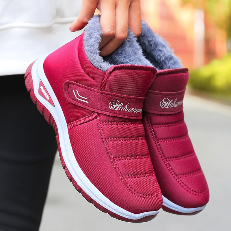 Women's Cozy Suede Ankle Snow Sneakers
