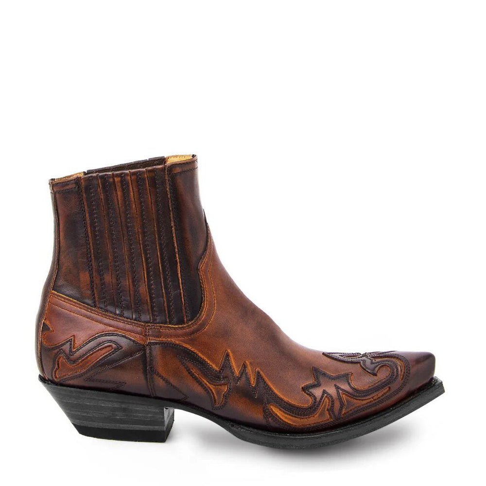 Men's Classic Leather Pointed Toe Western Boots