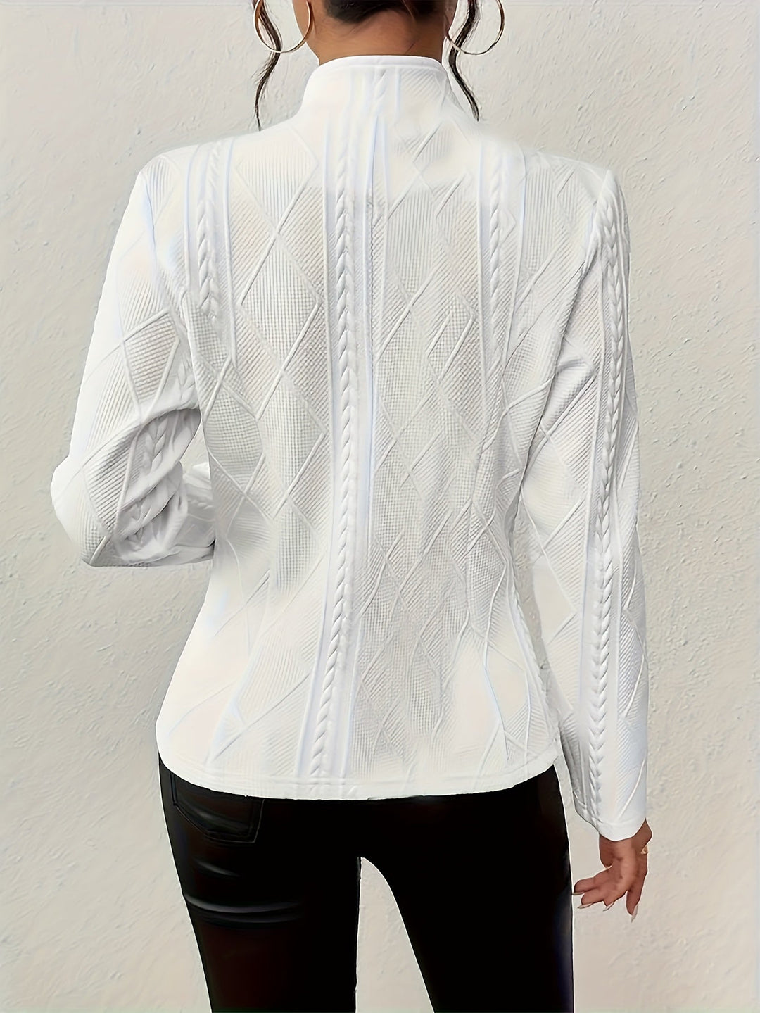 Women's Textured Tailored Wool Blend Blazer
