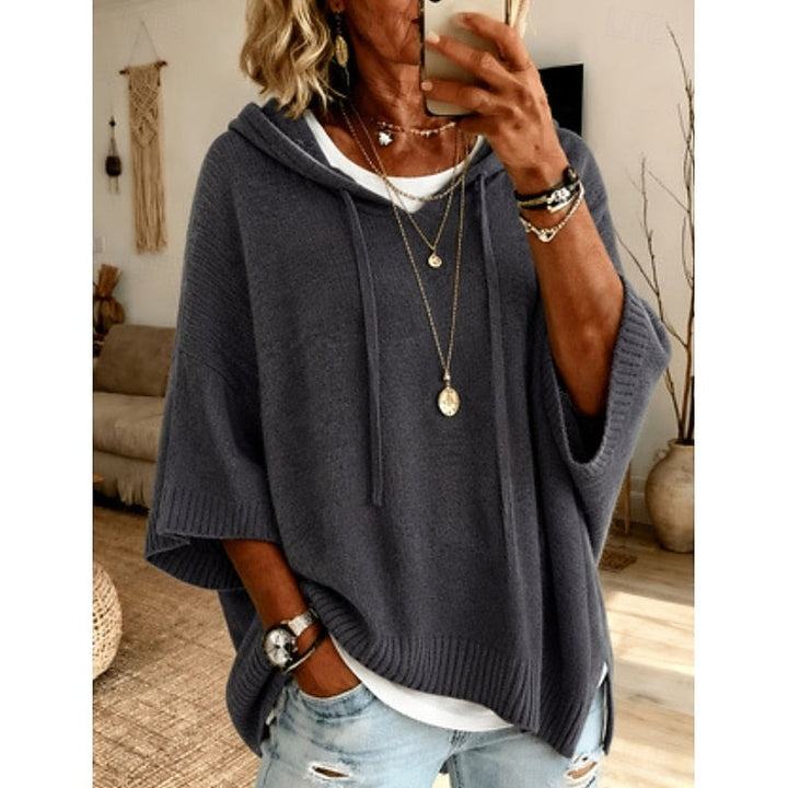 Unisex Casual Cotton Blend Relaxed Hooded Sweater