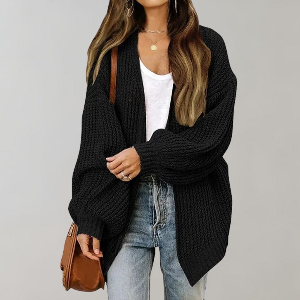 Women's Casual Lightweight Open-Front Relaxed Cardigan