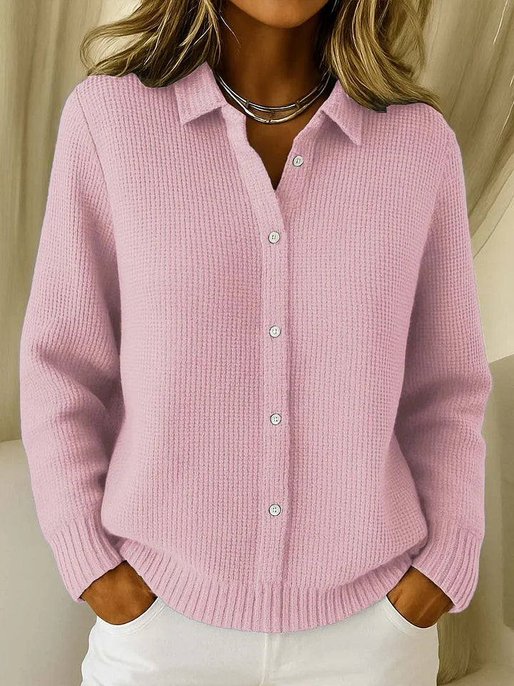 Women's Casual Longline Knit Cardigan with Button Front