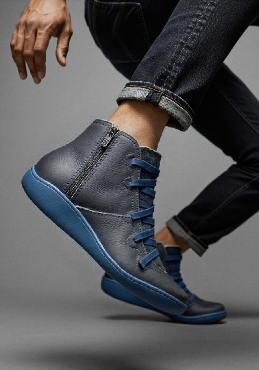 Men's Classic High Cut Leather Ankle Boots